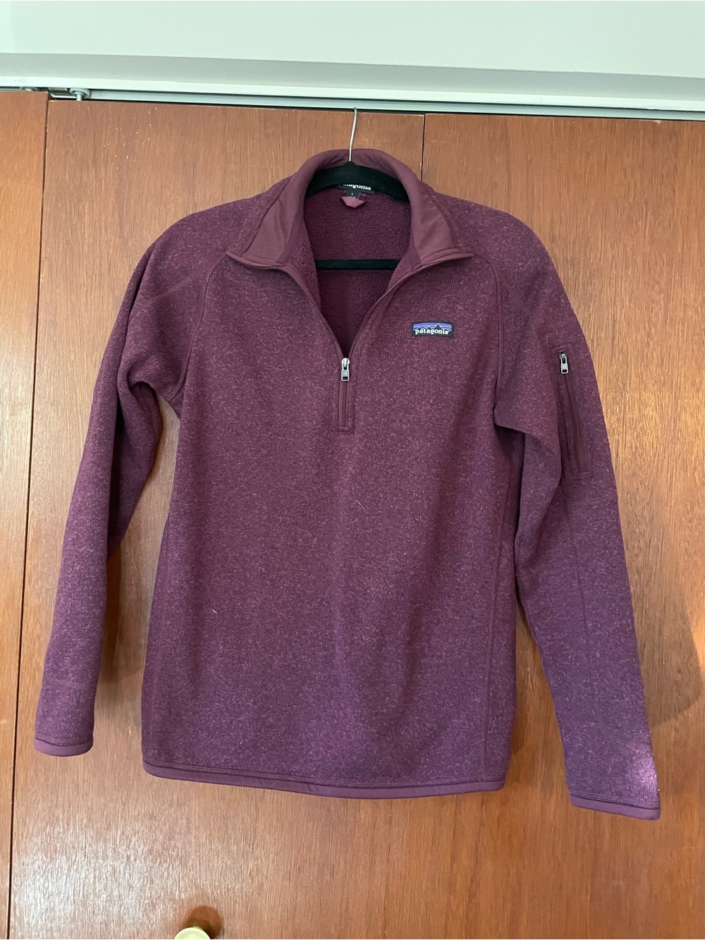 Patagonia women’s Quarter-Zip Better Sweater Fleece Pullover - Maroon - Size L